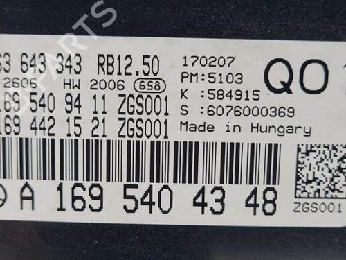 Instrument cluster MERCEDES-BENZ A-CLASS (W169) A 180 CDI (169.007, 169.307) | BP29199074C47 