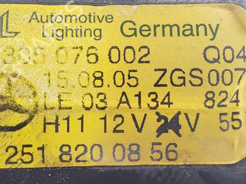 Right front fog light MERCEDES-BENZ M-CLASS (W164) ML 320 CDI 4-matic (164.122) | BP20510734C31 