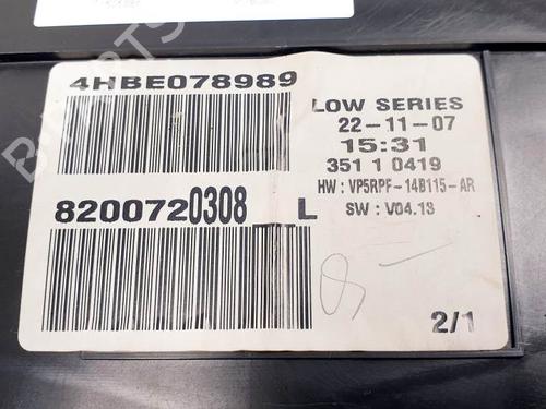 Instrument cluster RENAULT MEGANE II (BM0/1_, CM0/1_) 1.5 dCi (BM1F, CM1F) | BP24984161C47 