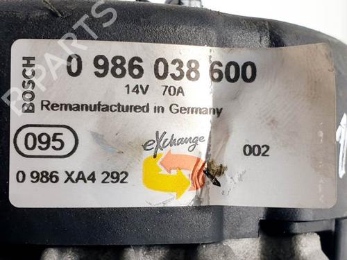 Alternator OPEL ASTRA F Hatchback (T92) 1.6 i (F08, M08, F68, M68) | BP13923103M7 