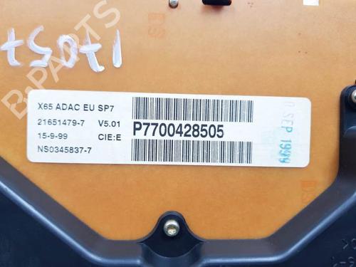 Instrument cluster RENAULT CLIO II (BB_, CB_) 1.6 16V (BB01, BB0H, BB0T, BB14, BB1D, BB1R, BB2KL, BB3G... | BP25117325C47 