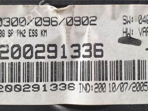 Instrument cluster RENAULT LAGUNA II (BG0/1_) 2.0 16V (BG1Y) | BP25138960C47 