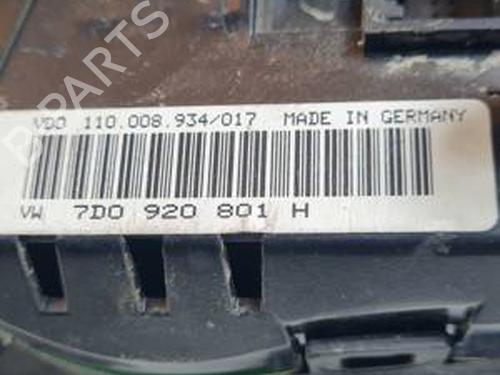 Instrumentenkombination VW TRANSPORTER T4 Bus (70B, 70C, 7DB, 7DK, 70J, 70K, 7DC, 7DJ) 1.9 TD | BP30655062C47 