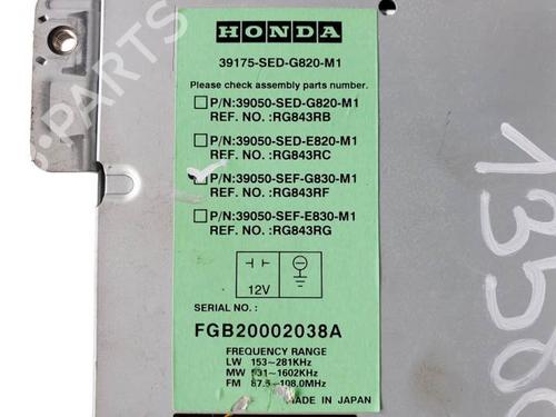 Radio HONDA ACCORD VII Tourer (CM, CN) 2.2 i-CTDi (CN2) | BP16419339E6 