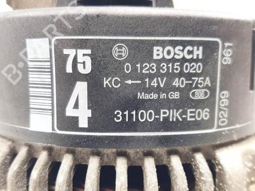 Alternator HONDA CIVIC VI Fastback (MA, MB) 1.5 i Vtec-E (MA9) | BP25291567M7 