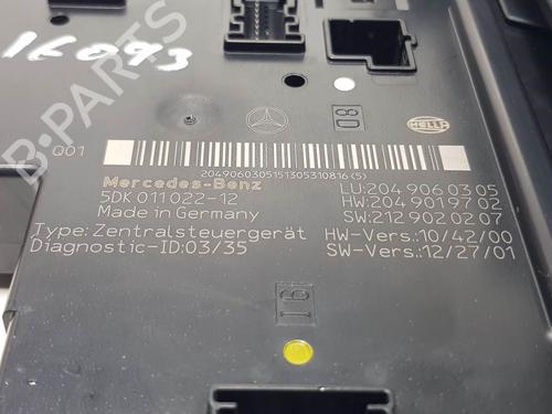 Fuse box MERCEDES-BENZ C-CLASS (W204) C 220 CDI (204.002) | BP24989955E1 - Image 10