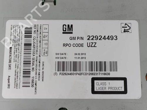 Radio OPEL ASTRA J (P10) 1.7 CDTI (68) | BP7666227E6 