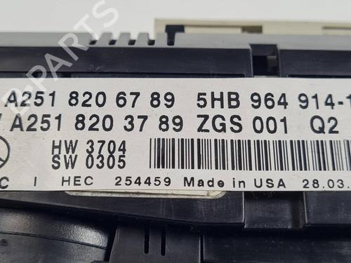 Climate control MERCEDES-BENZ M-CLASS (W164) ML 350 4-matic (164.186) | BP37628877I5 - Image 4
