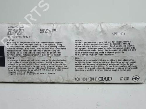Passasjer kollisjonspute AUDI A4 B6 Convertible (8H7) 1.8 T (163 hp) 8936810