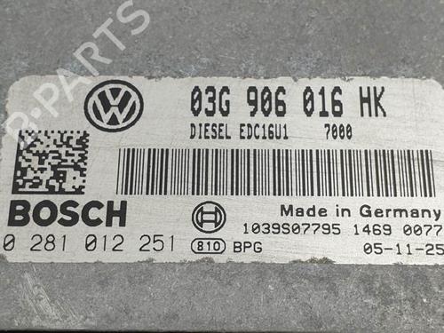 Engine control unit (ECU) VW TOURAN (1T1, 1T2) 2.0 TDI 16V | BP24216249M57 