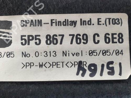 Rear parcel shelf SEAT TOLEDO III (5P2) 1.6 | BP25117400C85 - Image 4