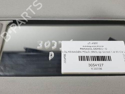Right sun visor VW POLO (9N_, 9A_) 1.4 16V | BP25050827I2 