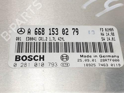 Engine control unit (ECU) MERCEDES-BENZ A-CLASS (W168) A 170 CDI (168.009, 168.109) | BP18268262M57 