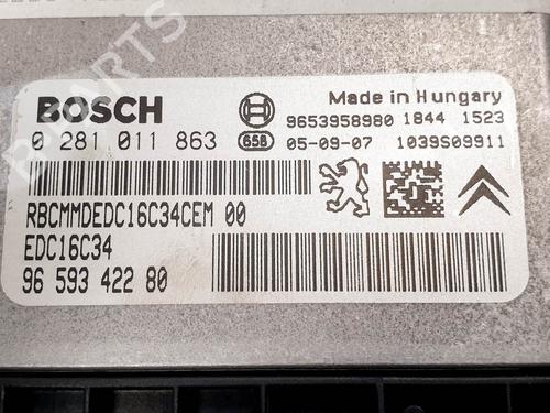 Engine control unit (ECU) PEUGEOT 307 SW (3H) 1.6 HDI 90 | BP28059664M57 - Image 2