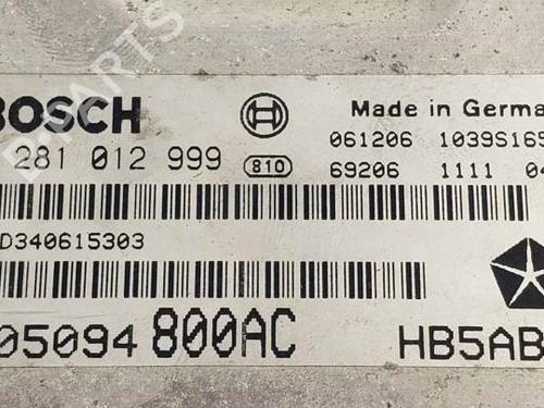 Engine control unit (ECU) CHRYSLER VOYAGER IV (RG, RS) 2.8 CRD | BP18094310M57 