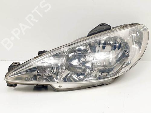 Used Left headlight PEUGEOT 206 CC (2D) 1.6 16V (2DNFUF, 2DNFUR) (109 hp) 25116754