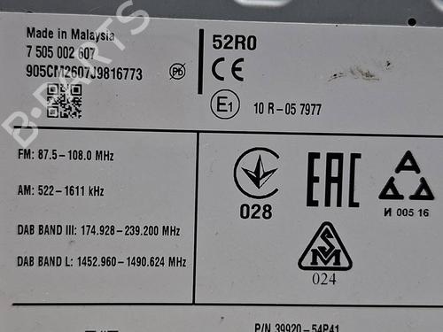 Radio SUZUKI VITARA (LY) 1.4 T (APK414) | BP39225286E6  - Image 6