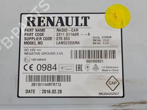 Sistema audio RENAULT CLIO IV (BH_) 1.5 dCi 90 | BP7156682E6