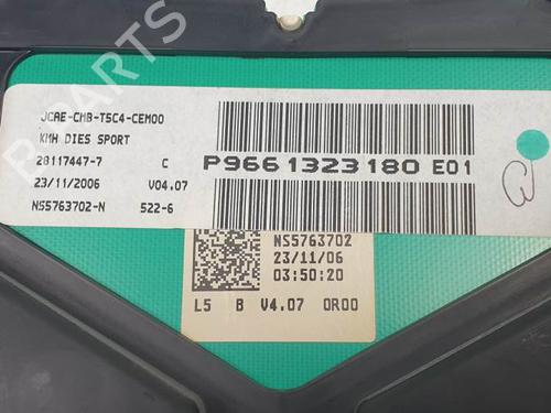 Instrument cluster PEUGEOT 307 (3A/C) 1.6 HDi | BP10201421C47 