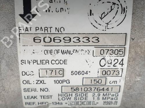 AC compressor ALFA ROMEO 159 (939_) 1.9 JTDM 16V (939AXC1B, 939AXC12) | BP28178327M34 - Image 7