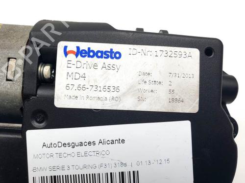 Sunroof engine BMW 3 Touring (F31) 318 d | BP25143709M60 
