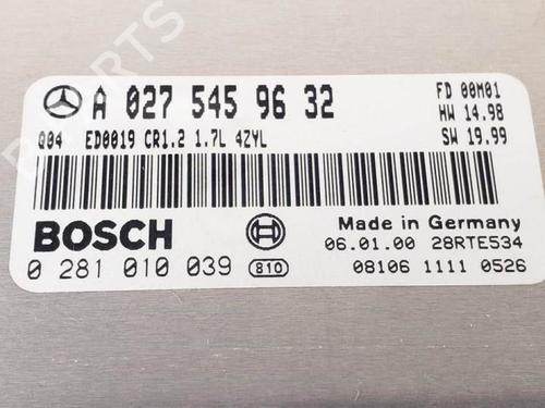 Engine control unit (ECU) MERCEDES-BENZ A-CLASS (W168) A 170 CDI (168.008) | BP17339337M57 