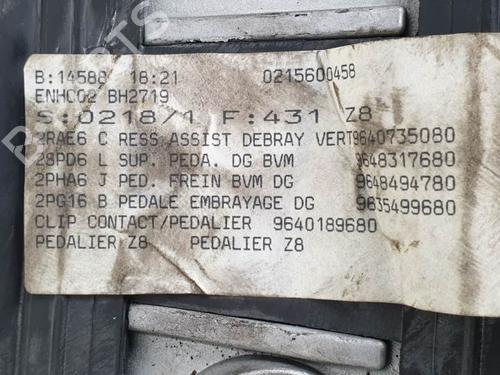 Break pedal PEUGEOT 607 (9D, 9U) 2.2 HDi | BP8764111I19 