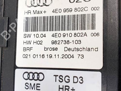 Rudehejsemekanisme Højre bagtil AUDI A8 D3 (4E2, 4E8) 3.0 TDI quattro | BP16244602C25 