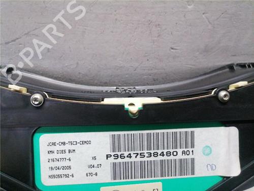 Instrument cluster PEUGEOT 307 Break (3E) 1.6 HDi 110 | BP32457376C47