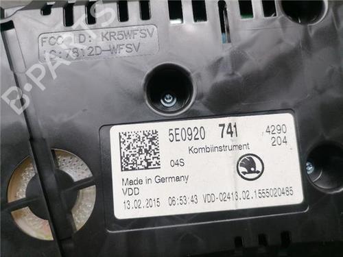 Instrument cluster SKODA OCTAVIA III (5E3, NL3, NR3) 1.6 TDI | BP31901743C47