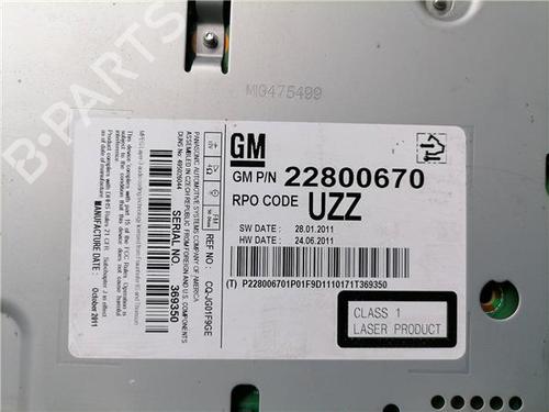 Radio OPEL ASTRA J (P10) 1.7 CDTI (68) | BP31898856E6 - Image 5