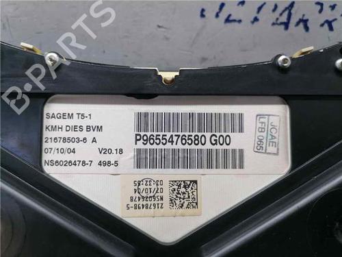 Instrument cluster PEUGEOT 307 (3A/C) 1.6 HDi 110 | BP31900536C47