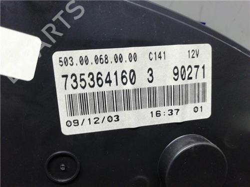 Instrument cluster FIAT IDEA (350_) 1.4 16V | BP31897166C47