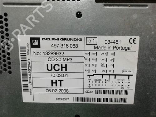 Radio OPEL ZAFIRA / ZAFIRA FAMILY B (A05) 1.7 CDTI (M75) | BP31897441E6