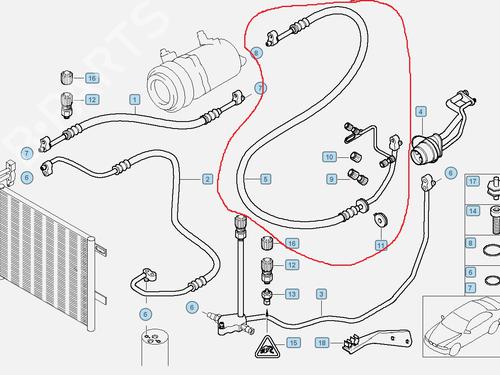 AC pipe BMW 3 Coupe (E46) 320 Cd | BP32053568M126 - Image 3