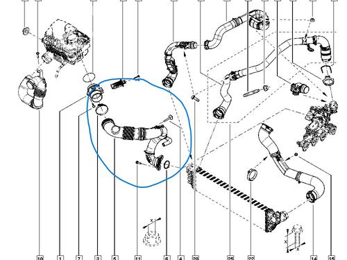 Intercooler pipe RENAULT MASTER III Van (FV)  | BP32056626M127  - Image 5