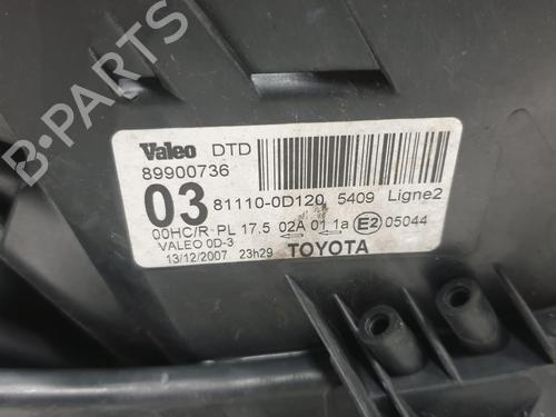 Right headlight TOYOTA YARIS (_P9_) | BP32055060C29