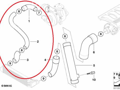 Intercooler pipe BMW X5 (E53) 3.0 d | BP32055920M127 