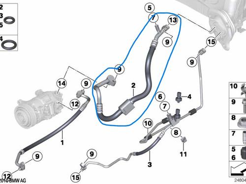 AC pipe BMW 1 (F20) 116 d | BP32054995M126 - Image 5