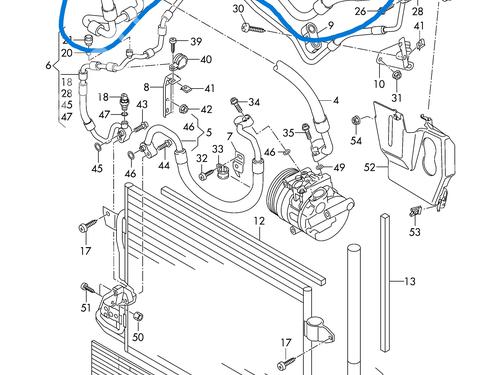 AC pipe VW GOLF V (1K1) | BP32052108M126 - Image 4