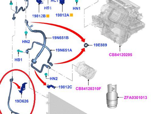 AC pipe FORD FOCUS III | BP32054427M126 - Image 4