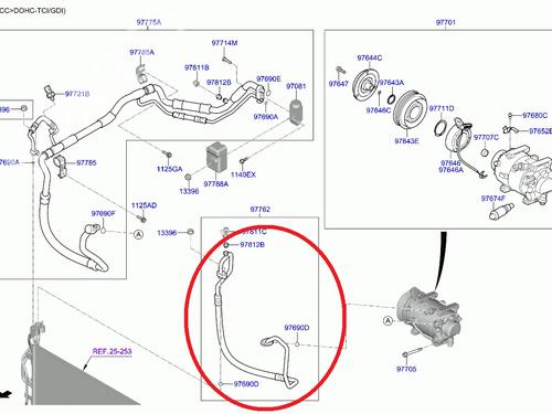 AC pipe KIA PROCEED (CD)  | BP32053520M126 