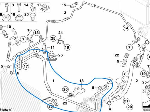 AC pipe BMW 1 (E87) 120 d | BP32055049M126 - Image 4