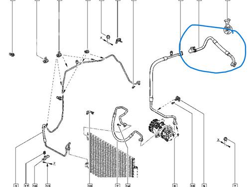 AC pipe RENAULT CLIO IV (BH_)  | BP32053007M126 