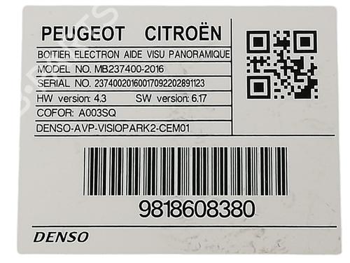 Electronic module PEUGEOT 5008 II (MC_, MJ_, MR_, M4_) | BP32057907M83