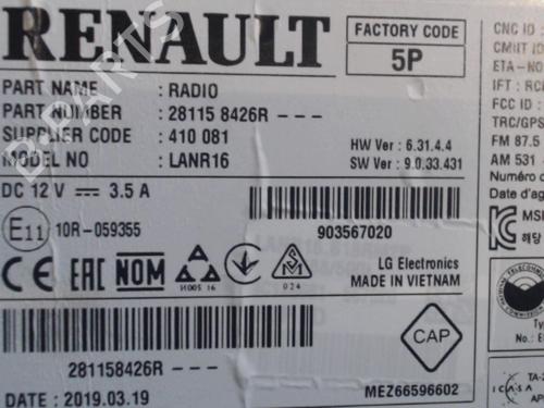 Radio RENAULT KADJAR (HA_, HL_) 1.5 BLUE dCi 115 (HLA6) | BP36729871E6 - Image 2