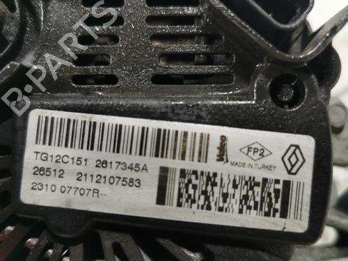 Used Alternator Alternator DACIA DUSTER (HS_) 1.5 dCi 4x4 (HSMC, HSMD) (110 hp) 36706795 36706795