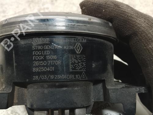 Used Right front fog light Right front fog light RENAULT CAPTUR I (J5_, H5_) 1.5 dCi 90 (J5N4, J5M5, J5MW, J5M6, J5AL, J5AJ) (90 hp) 39688858 39688858