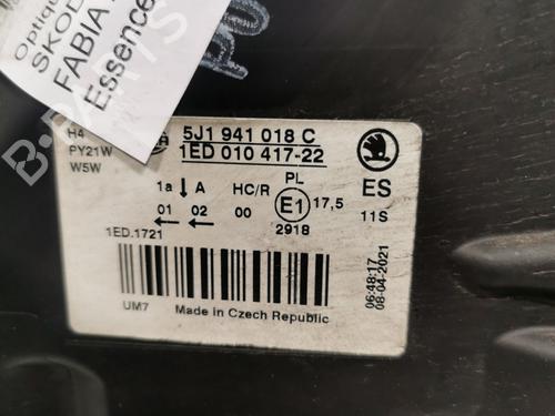 Right headlight SKODA FABIA II (542) 1.2 TSI | BP36720418C29 - Image 2