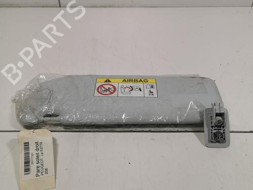 Used Right sun visor Right sun visor PEUGEOT 208 I (CA_, CC_) 1.2 VTI 82 (82 hp) 36723812 36723812